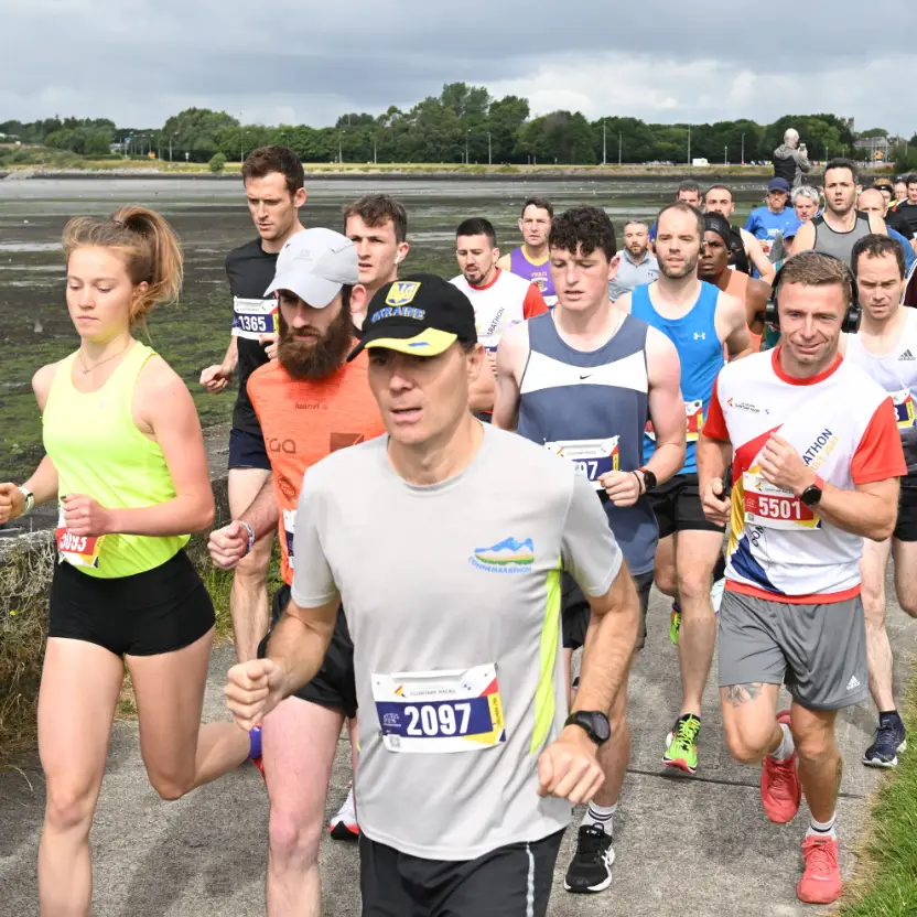 group running on path